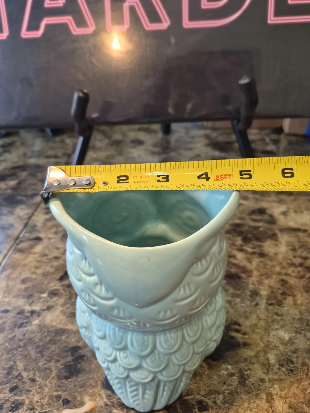 Utensil Holder World Market Ceramic Turquoise Aqua/Blue Owl   The World Market C